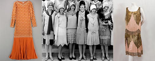 Examples of  'flapper' fashion